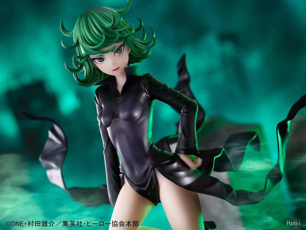 18CM Anime ONE PUNCH-MAN Figure Bald Saitama Tatsumaki Standing Figure Model Toy Static Collection Desktop Ornaments Dolls