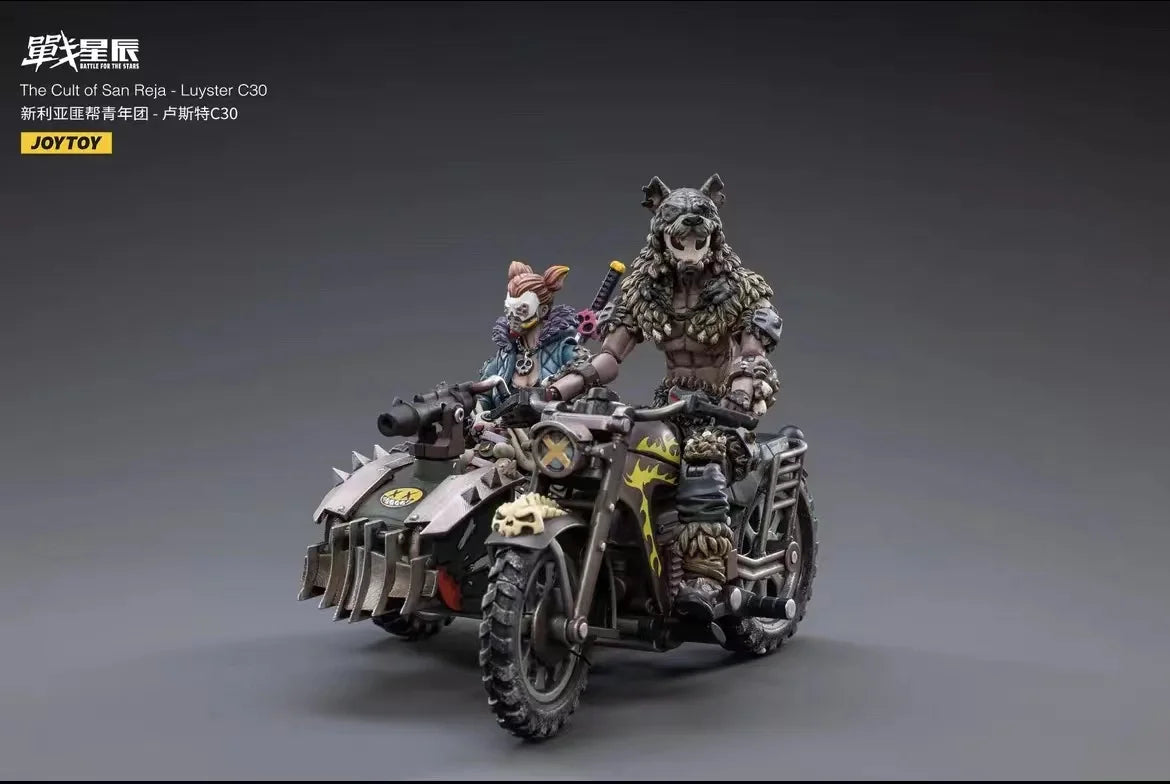 1/18 JOYTOY 3.75inch Action Figure Motorcycle The Cult of San Reja Luyster C30 Anime Model Toy in Stock