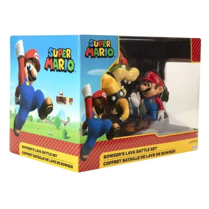 Jakks Original Super Mario Flash Game Anime Figure Model Lava Battle Bowser Bomber Suit Figure Model Collection Toy Gift