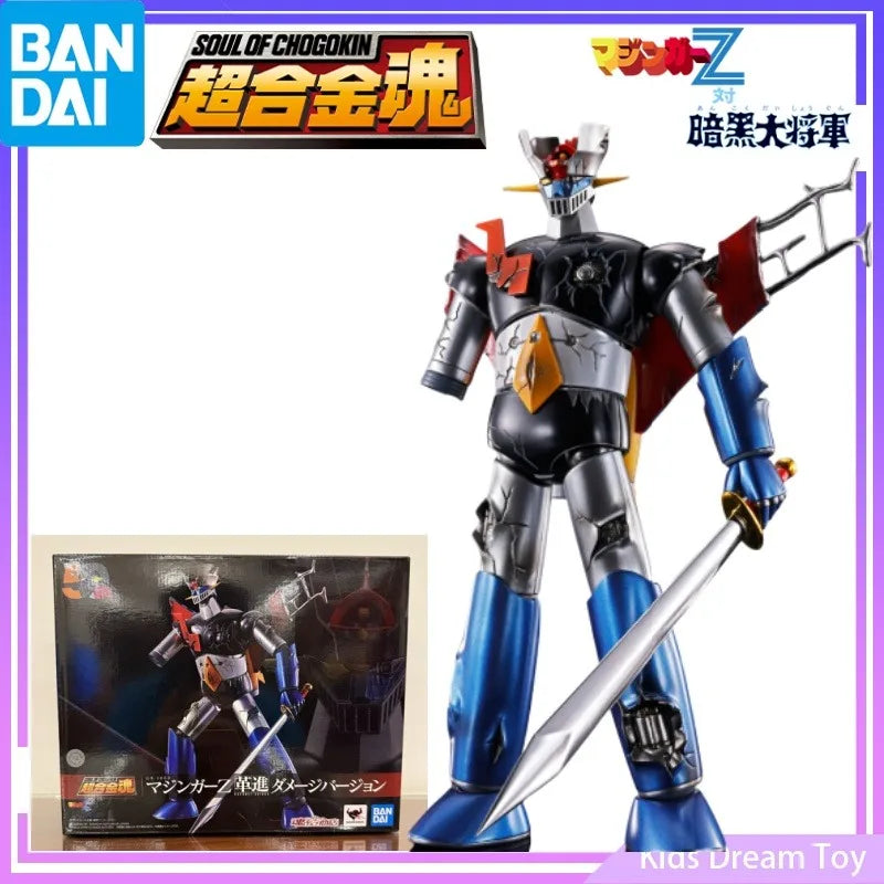 Original Bandai in Stock SOUL OF CHOGOKIN GX-105D Mazinger Z -KAKUMEI SHINKA- DAMAGE VERSION Anime Action Figures Toys Model Kid