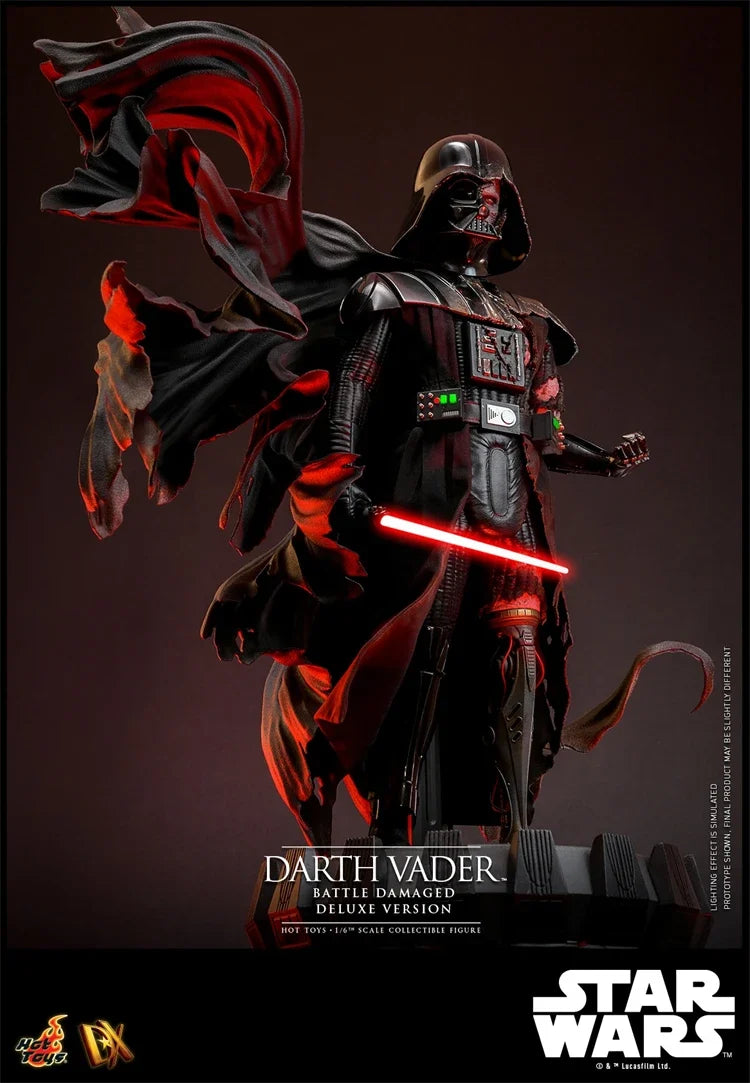 【 in Stock 】 HOTTOYS HT 1/6 DX45/DX44 Star Wars Darth Vader Black Knight Battle Damage Edition Mobile Soldier Set Handmade Model