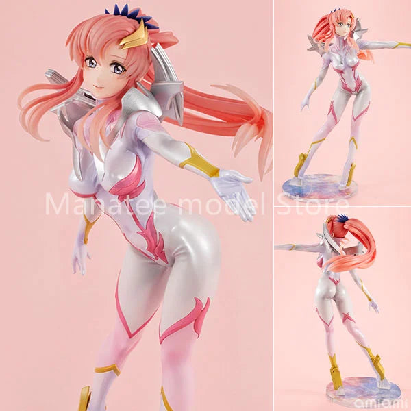 MegaHouse Original Lacus Clyne Pilot Suit 22CM PVC Action Figure Anime Model Toys Collection Doll Gift