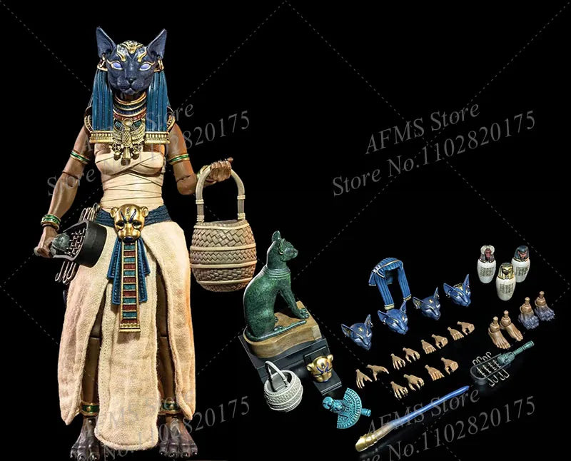 Limited Four Horsemen Studio 1/12 Scale Collectibles Anubis Figure Ancient Egyptian Goddess Bastet Bast 6" Action Figure Soldier