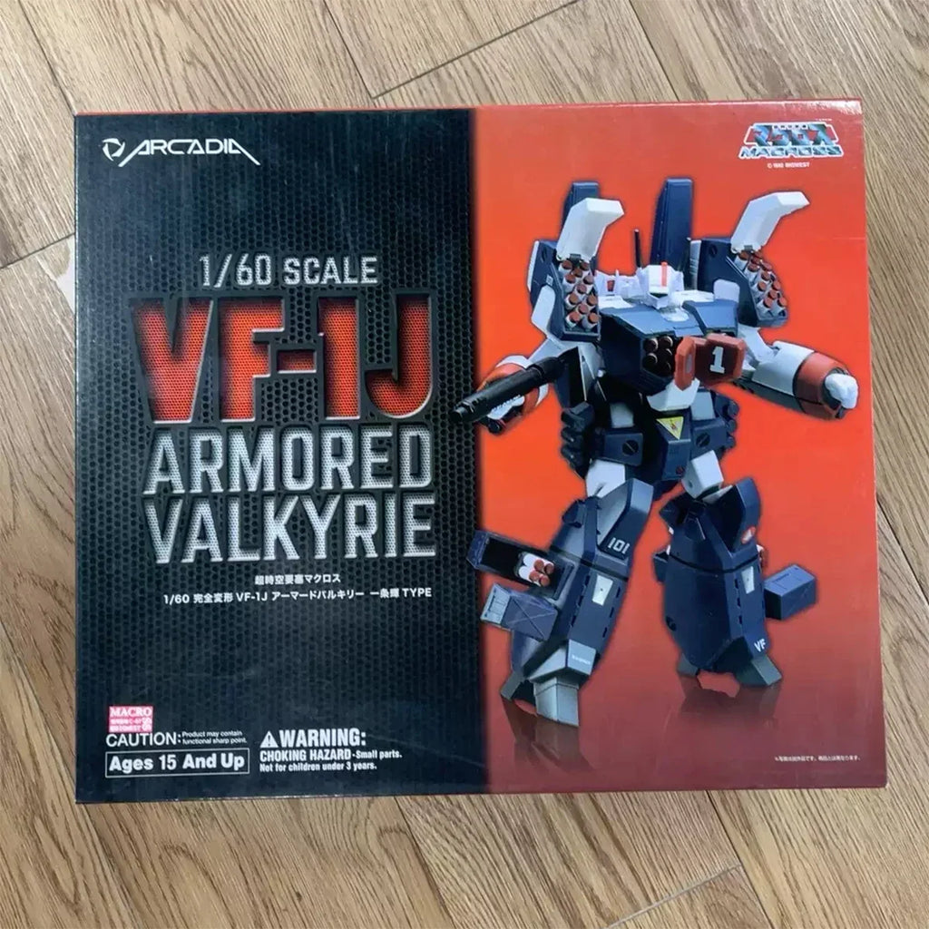 ARCADIA Macross Series 1/60 Perfect Transformation  Armored Valkyrie VF-1J Hikaru Ichijo Machine Action Figure Toy Model