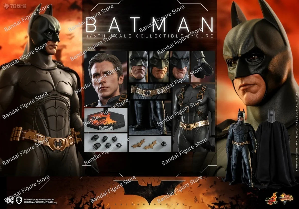 HOTTOYS MMS595 1/6 Bruce Wayne Batman Collectible Action Figure DC Comic Movie Batman Begins Man Soldier Model 12" Full Set Toys