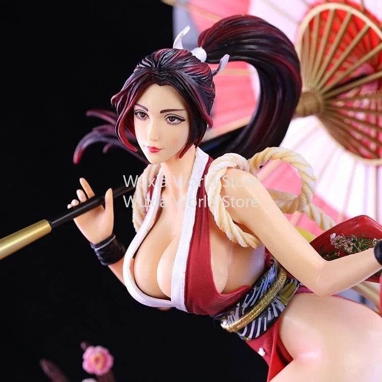 New 61cm Mai Shiranui Figure The King of Fighters XIV Anime Figures Beautiful Girl Collection Light-up PVC Decorations Best Gift