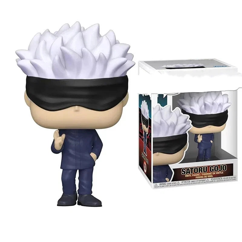 New Pop Jujutsu Kaisen Anime Figures Satoru Gojo Fushiguro Megumi Itadori Yuji Model Mini Doll Collectible Decoration Toys Gifts