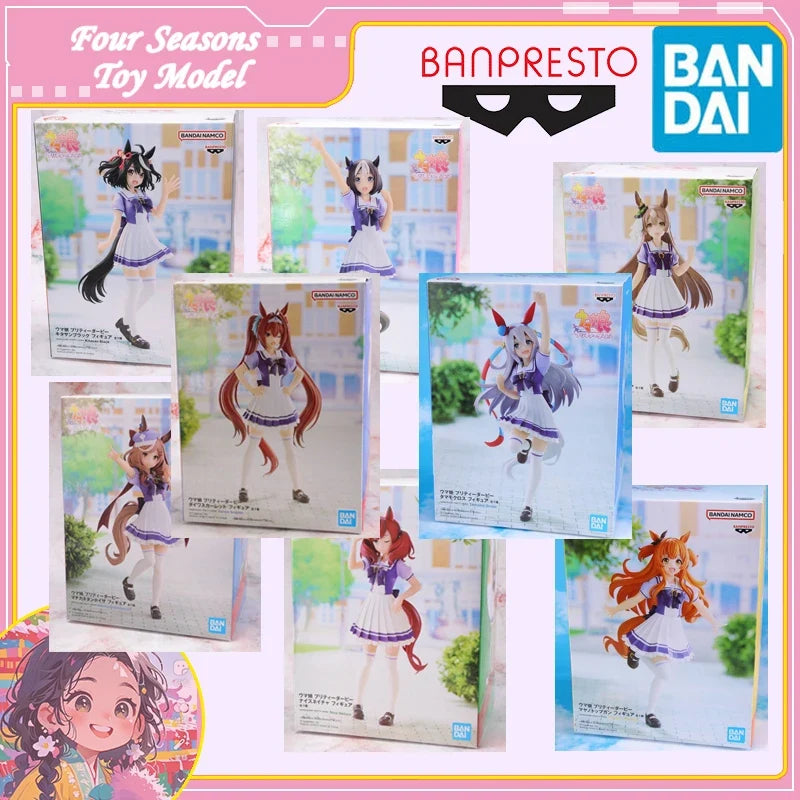 Fast Shipping Bandai Anime Pretty Derby BANPRESTO Special Week Rice Shower Silence Suzuka Tokai Teio Original Model Toys Figure