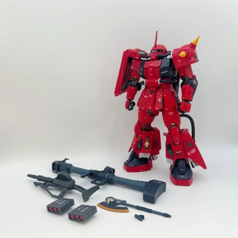 【IN STOCK】ZG-01 1/60 MS-06R-2 Johnny ZAKU Red Blitz 32CM Assembly Model Kits Alloy model finished toy robot Christmas gift