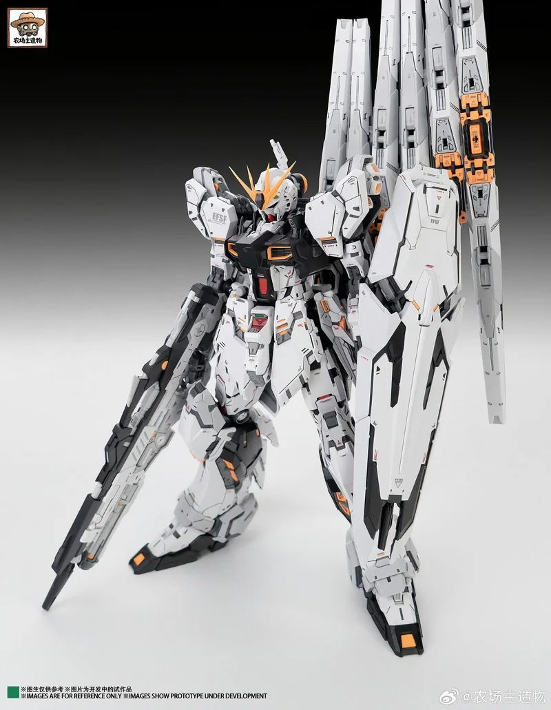 NCZZW Model RX-93 Nu Fighter Action Figure CMM GK Style 1/100 Scale Assembly Model Kit 24cm UC Anime Figures Birthday Gift