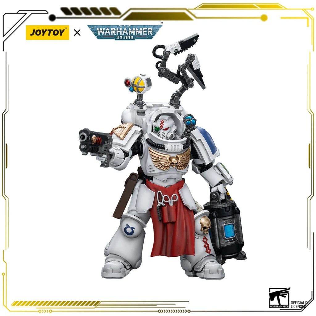 JOYTOY Warhammer 40000 1/18 Action Figures 13.6cm Uitramarines Apothecary Biologis JT7219