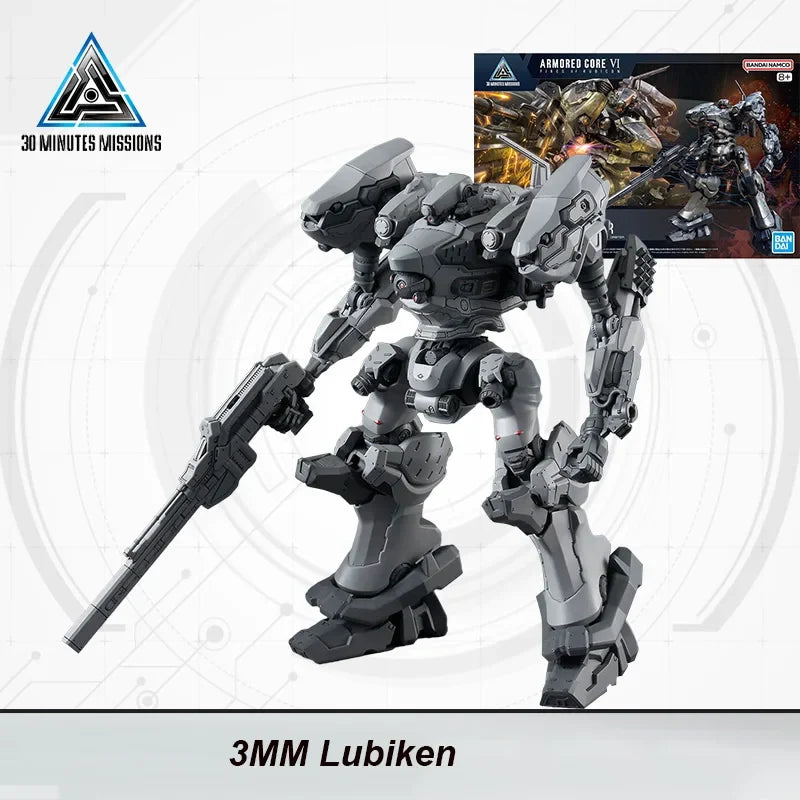 Bandai Genuine 30MM ARMORED CORE VI NIGHTFALL STEEL HAZE BD-011 MELANDER Liger Tail CC-2000 ORBITER Anime Figure Assembly Model