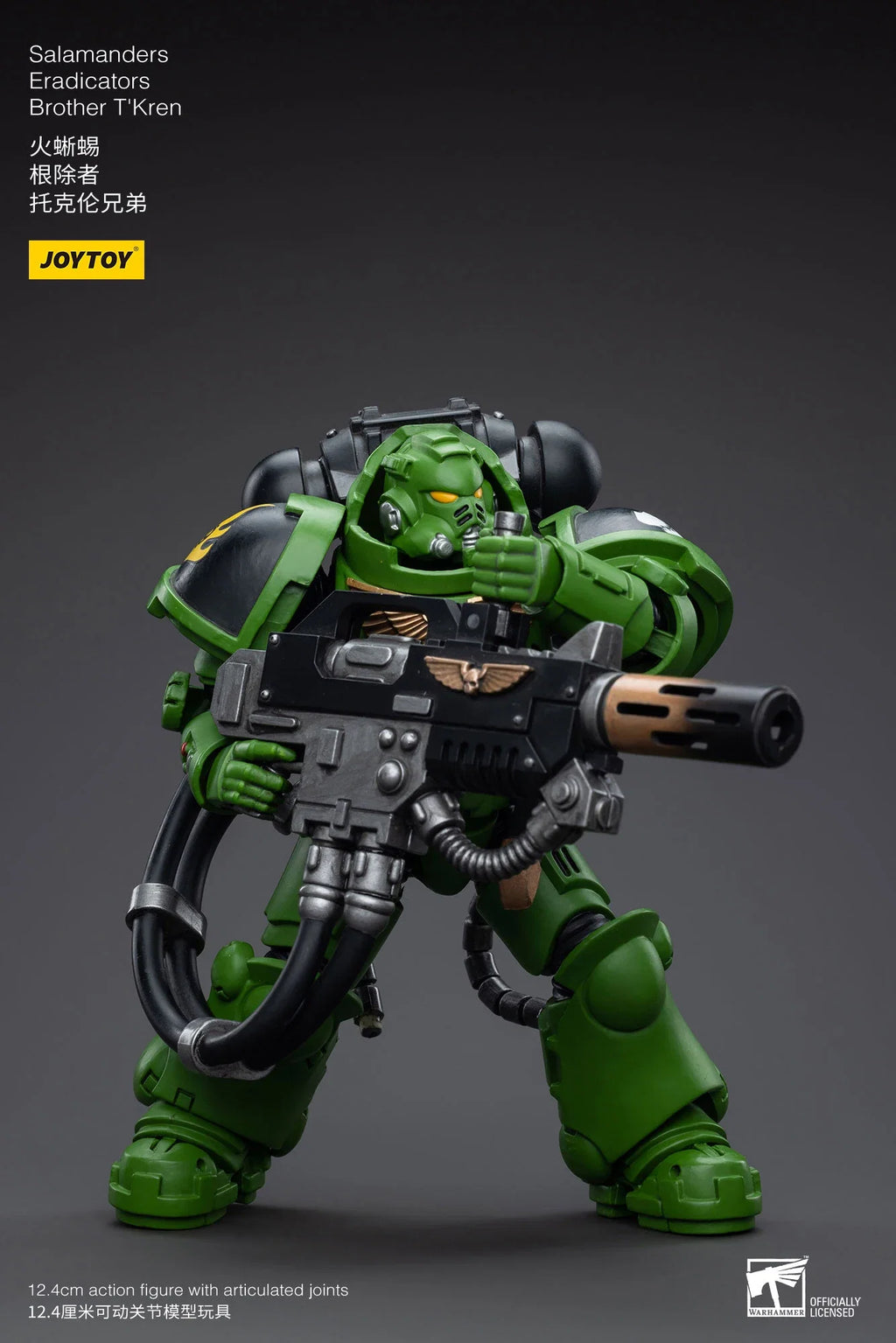 in Stock JOYTOY 40K 1/18 Salamanders Eradicators Sergeant Bragar Brother Xavak T'Kren Action Figures Model Gift for Collection