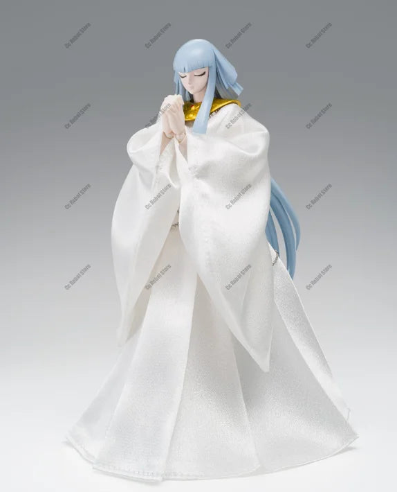 In-stock Bandai Original Saint Seiya Myth Cloth EX God Warrior Polaris Hilda Odin Gift Action Figure Anime Model Collection