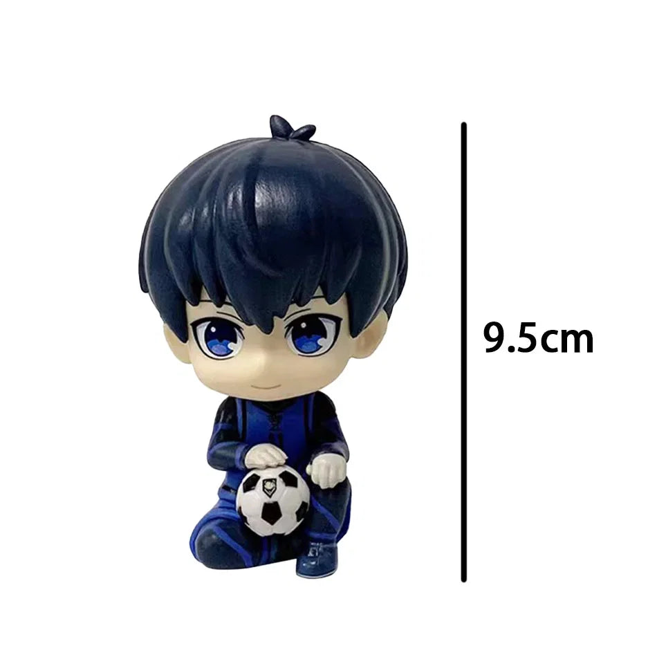 BLUE LOCK Action Figures Isagi Yoichi Nagi Seishiro Anime Figure Q Version Figurine PVC Collectible Model Kids Doll Toys Gifts
