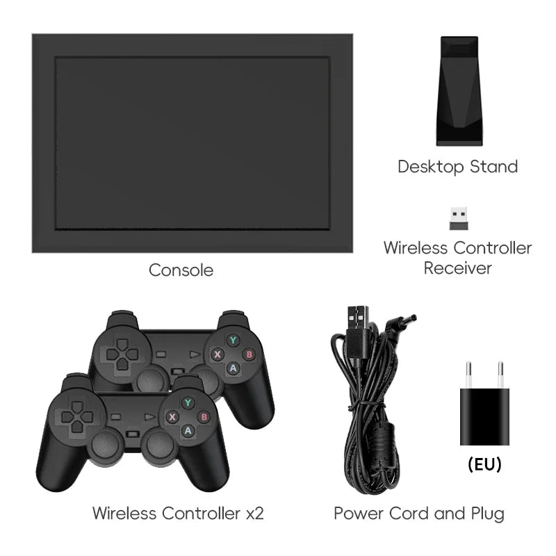 DATA FROG Portable Gaming Monitor PS10 1280P FHD Handheld Game Console Built in WiFi 64GB 15000 Retro Games Travel Gift