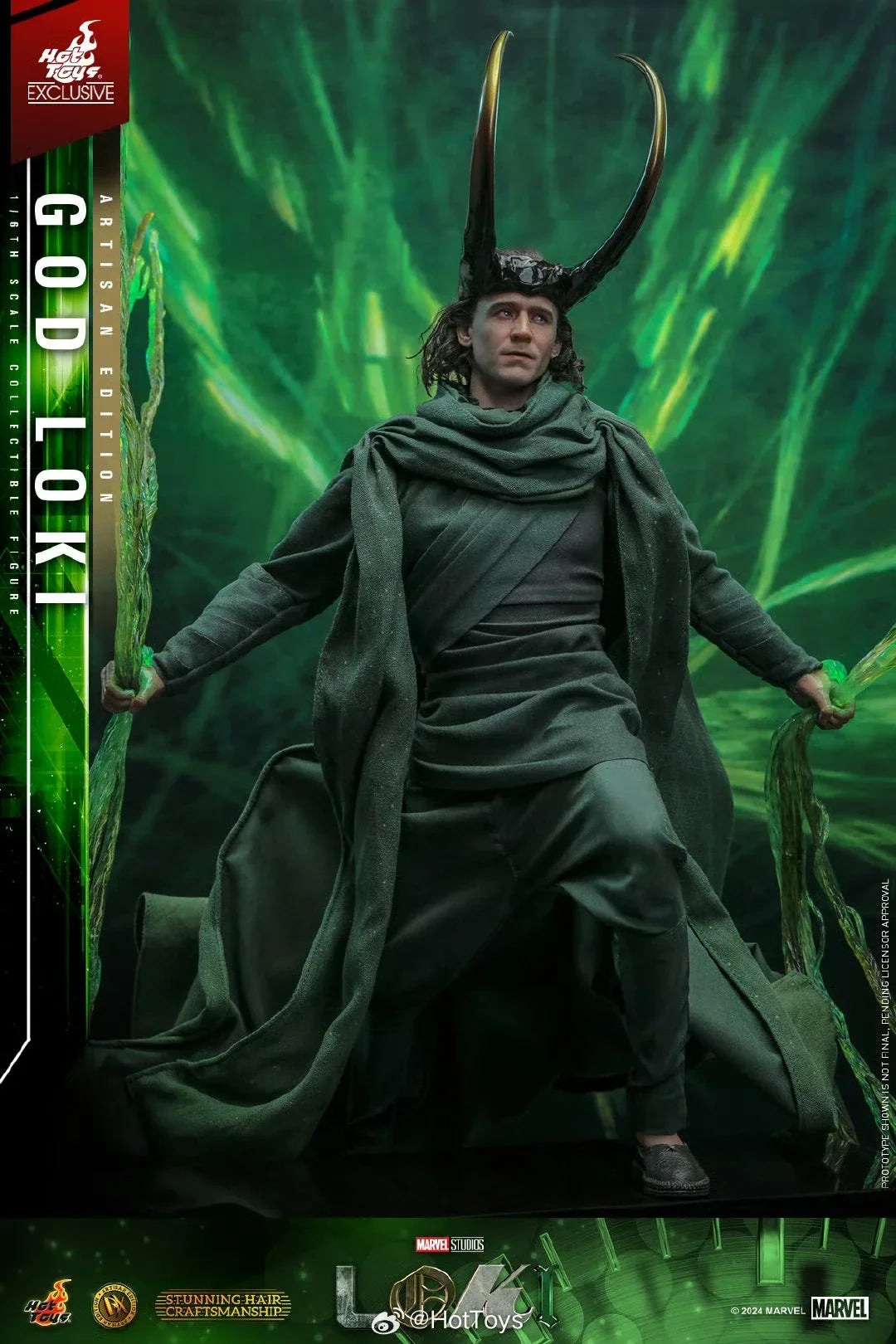 In Stock HotToys God Loki Gel Hair Version Hair Transplant Version 1/6 Soldier Doll Anime Action Figure Toy Model Collection