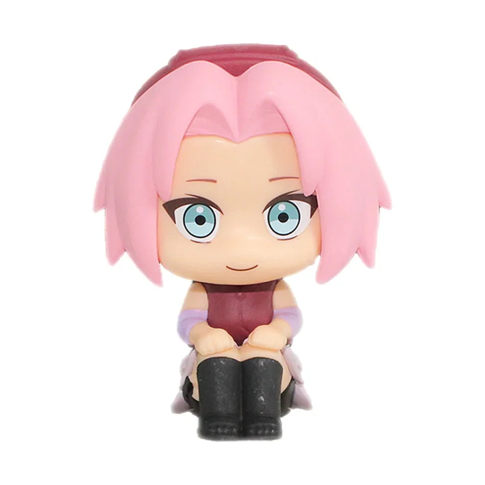 Anime Figure Naruto Kakashi Action Figure Q Version Kawaii Sasuke Itachi Figurine Car Decoration Collection Toy Christmas gift