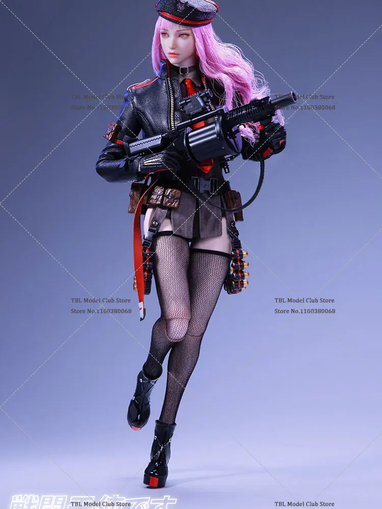 POPTOYS X COLOUR STUDIO BG-001 1/6 Battle Angel Black Fire Mirabelle Rose 12' Action Figure Full Set Collectible Model Toy