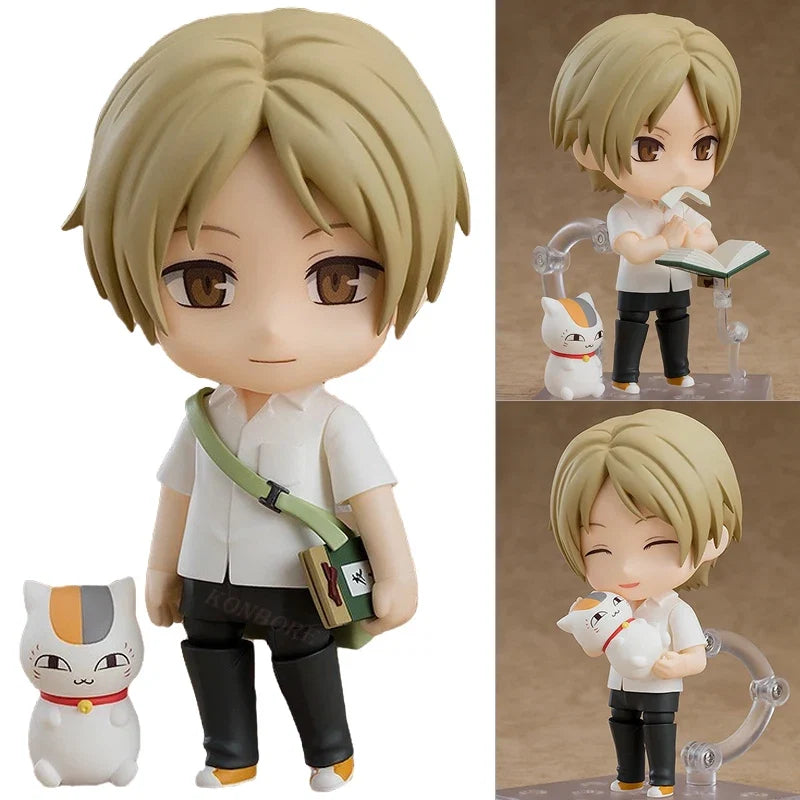 In Stock Yuujinchou Natsume Takashi Anime Figure Takashi Natsume & Nyanko Sensei Action Figure Collectible Model
