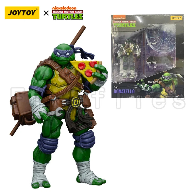 1/18 JOYTOY Action Figure Turtles Michelangelo Donatello Leonardo Raphael Re-issue Version Anime