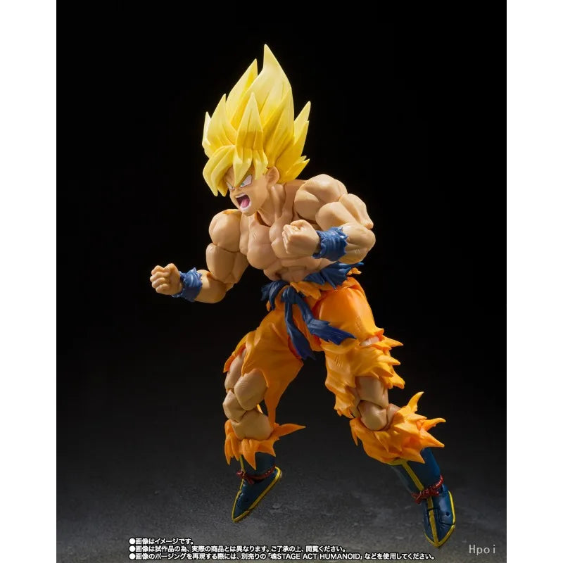 Bandai Original Genuine S.H.Figuarts Dragon Ball Z Son Goku Action Figure Toys for Boys Girls Gift Collectible Model Ornaments