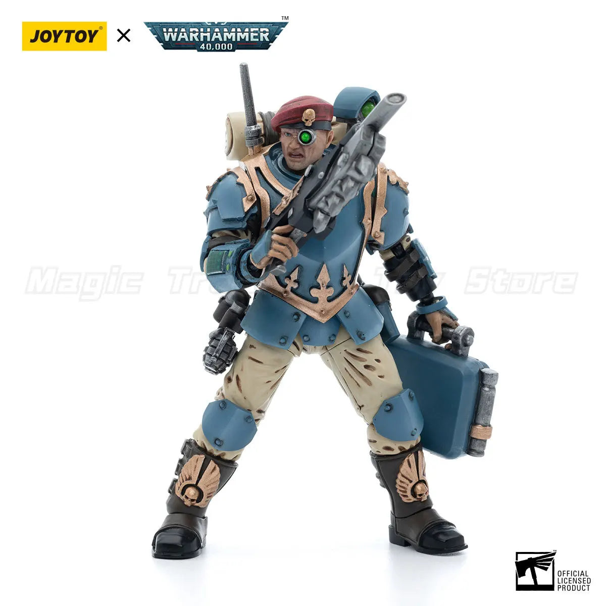 【In Stock】JOYTOY Warhammer 40K Astra Militarum Tempestus Scions Command Squad55th Kappic Eagles Medic  Toys 1/18 Action Figure