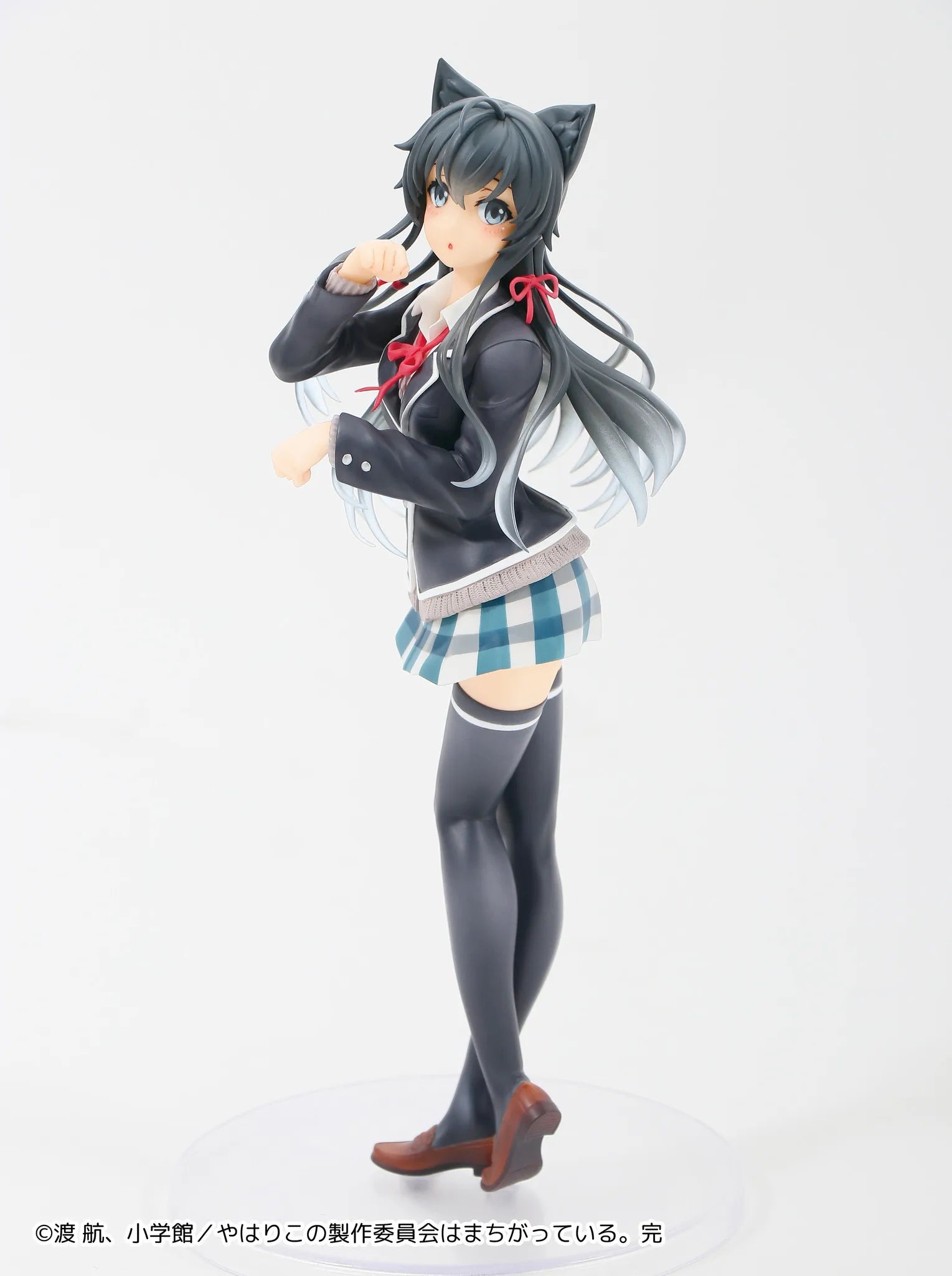 20CM Anime Yukinoshita Yukino Figure Yahari Ore no Seishun Love Comedy wa MachigatteiruZoku Nekomimi Seifuku Ver Model Toy