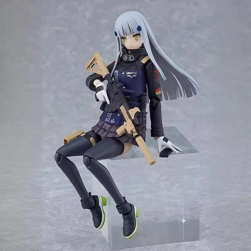 15cm Girls Frontline Hk416 Multiple Accessories Game Girl Figures Statue Models Boys Collectible Toys Ornament Doll Toys Gifts