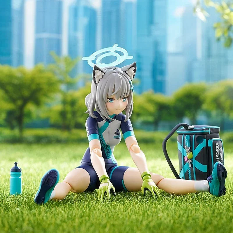 Original Max Factory Blue Archive Sunaookami Shiroko Figma #644-DX Cycling DX Edition Anime Garage Kit Action Figure Toy Model