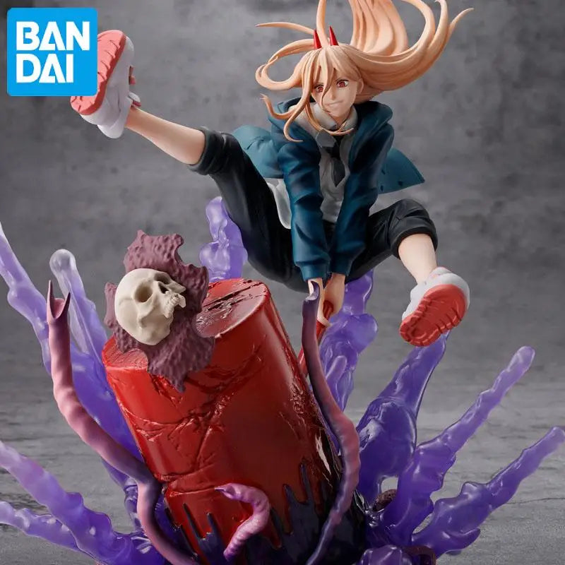 23Cm Genuine Official Original Bandai Spirits Chainsaw Man Power Figure Anime Genuine Collectible Boxed Model Dolls Toy