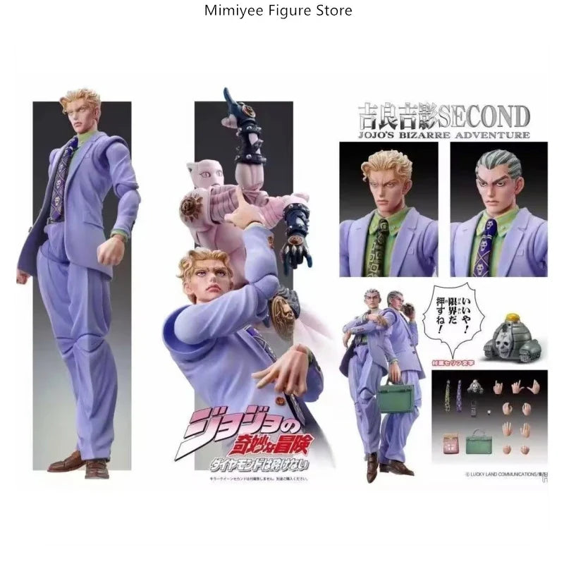 Super Action Statue JOJO's Bizarre Adventure: Diamond is Unbreakable Kira Yoshikage Figur Purple Color Ver. Bewegliches Modell