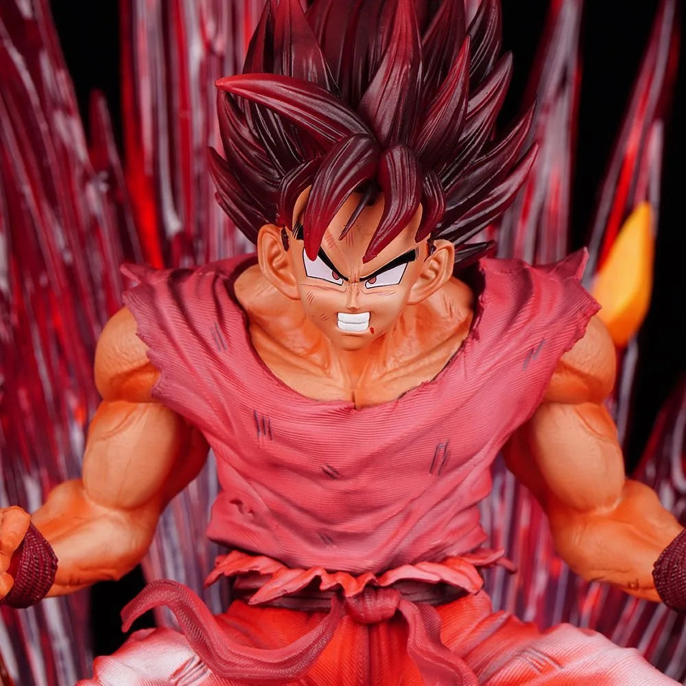 38cm DBZ Anime Dragon Ball Z Figure Kaiouken Goku Action Figure PVC Collection Model Toys Gifts