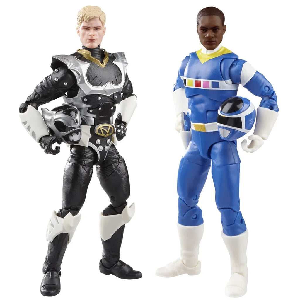 Hasbro Power Rangers Lightning Collection in Space Blue Ranger Vs. Silver Psycho Ranger 2-Pack 6-Inch Action Figure Toys F2047