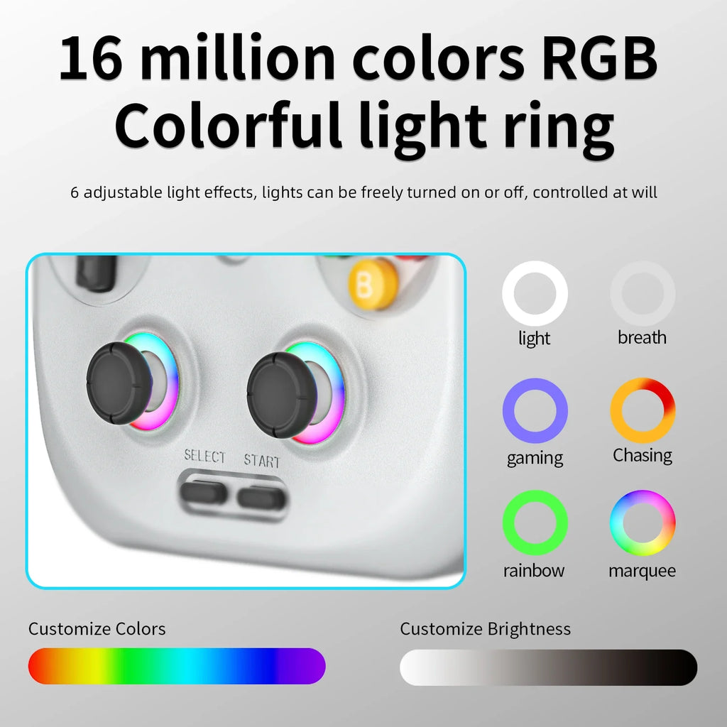 Anbernic RG406V Android 13 Handheld Game Console 4" HD IPS 8GB RAM 128GB Storage RGB Lighting Game Player 5500mAh Hall joystick