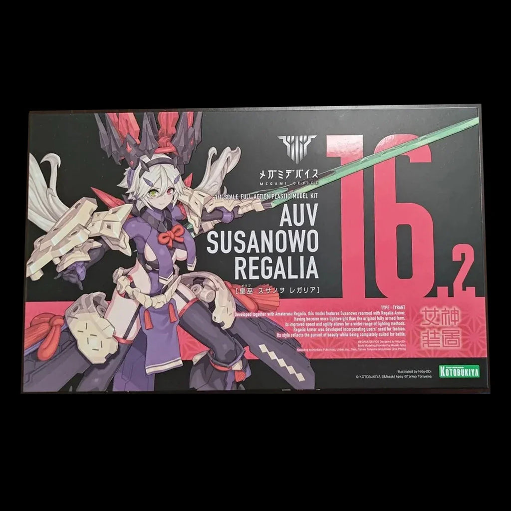 In Stock Original Genuine Kotobukiya Model Kits Megami Device Auv Tsukuyomi Amaterasu Susanowo Regalia 1/1 H=180~220mm Assembly