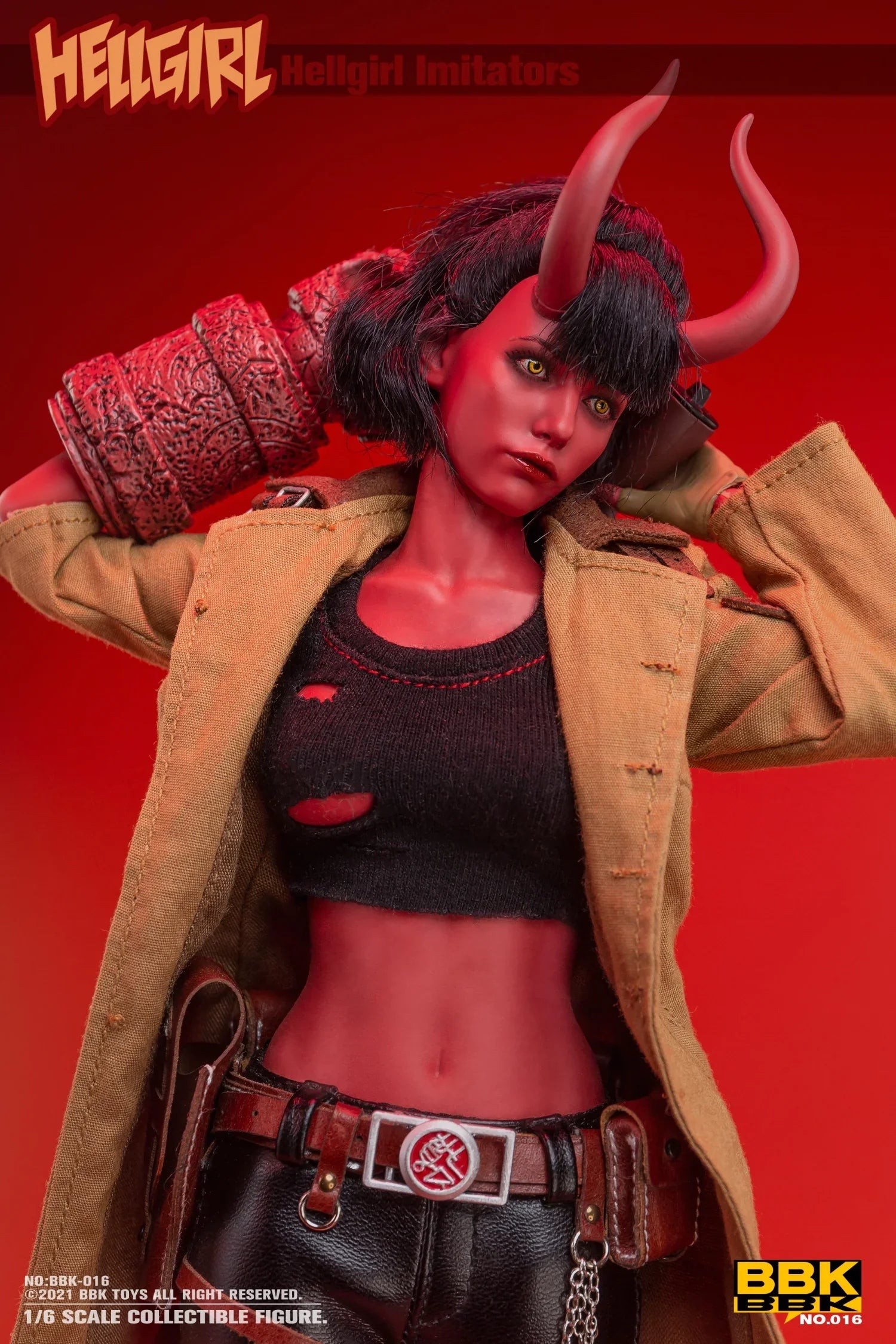 BBK Toys Original Genuine Demon Hell Girl Imitators BBK016 Sophia 1/6 Ratio Action Joint Mobility Figure Model Toys Gifts To Boy