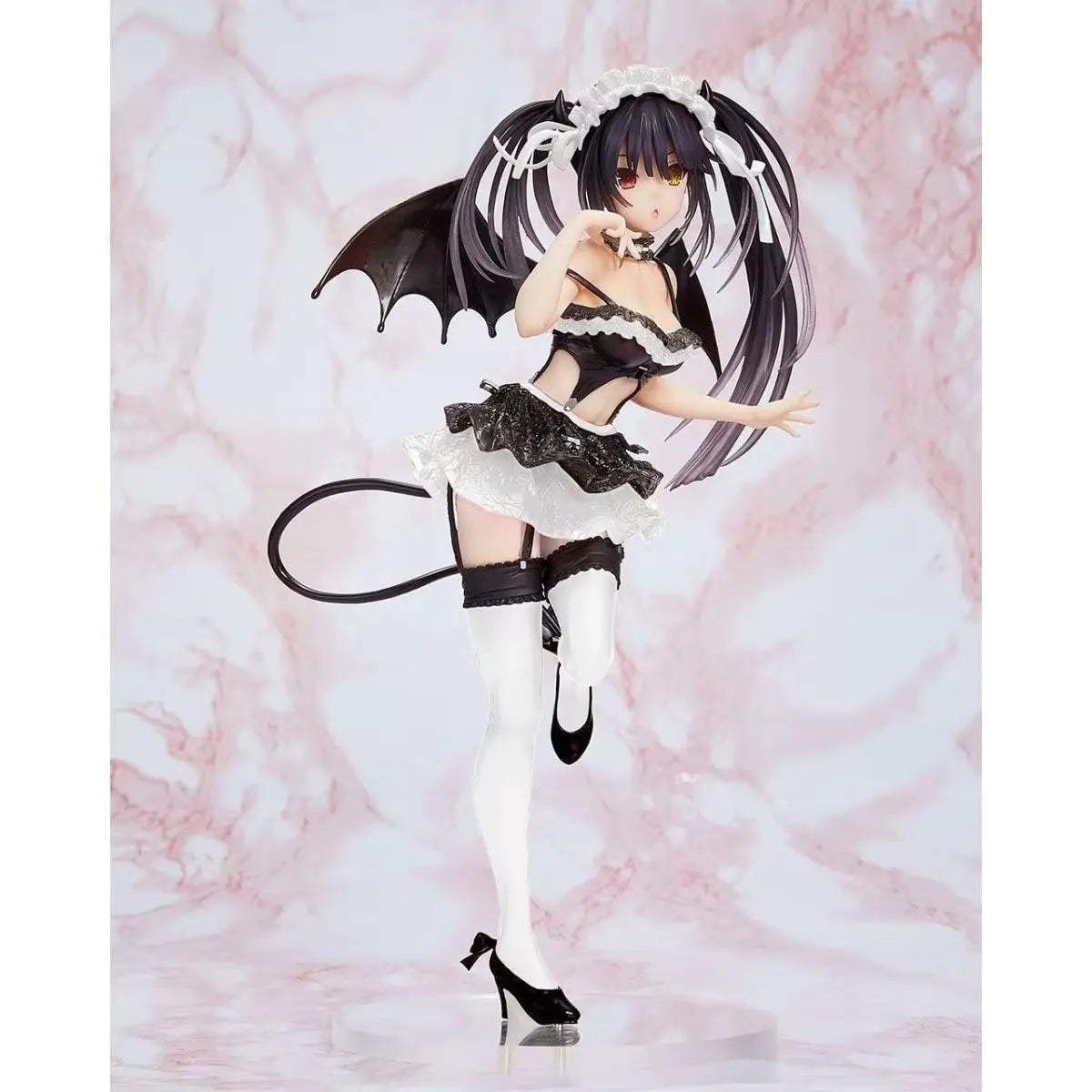 DATE A LIVE Anime Figures Tokisaki Kurumi & Nightmare Figures Doll Devil Costume Wings Model Action Figure Toy for Kids Christma