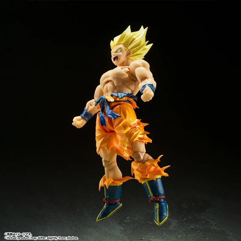 Bandai Original Genuine Figure Dragon Ball Model Kit SHF Son Goku Iegendary Super Saiyan Collection Action Figure Model Toys