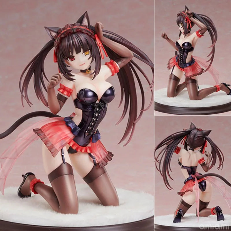 25cm KDcolle Date A Bullet Kurumi Tokisaki Sexy Anime Girl Figure Date A Live Yatogami Tohka Action Figure Adult Model Doll Toys