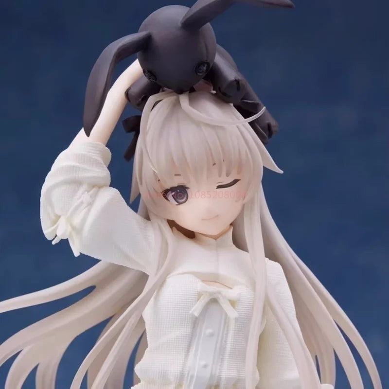 New Original Taito Yosuga No Sora Anime Figure Blink Calmly Kasugano Sora White Dress Pvc Action Figure Desktop Model Doll Toys
