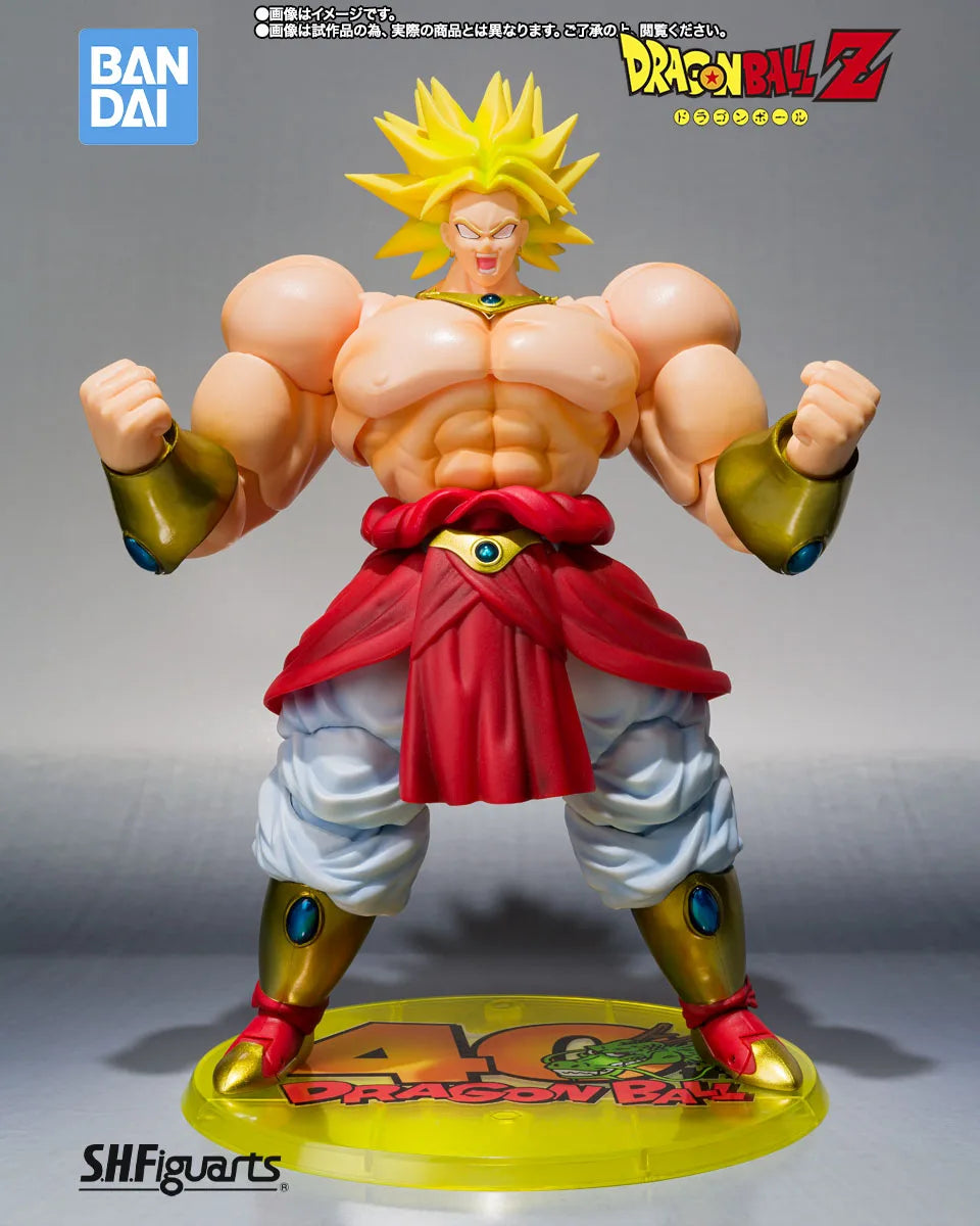 Bandai Tamashii Nations Limited Edition Dragon Ball Z S.H.Figuarts Broly -40th Anniversary Resale Edition Figures Model Toy Gift