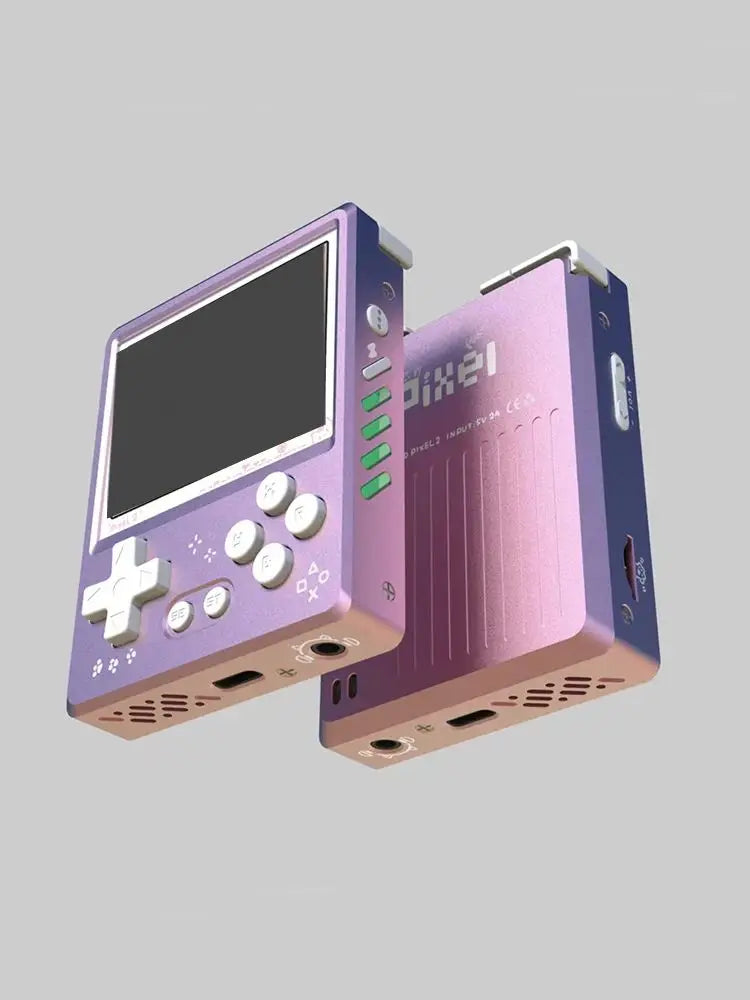 Gkd Pixel 2 Retro Handheld Game Console Portable Mini Game Player 2.4 Inch IPS 640x480px Screen RK3326S Nostalgia Metal Body