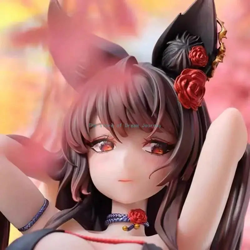 In stock Original BearPanda Rose Bara Chasing Eye Figure Cute Little Fox Girl Anime Ornament 1/6 27.5cm Ornament Gift