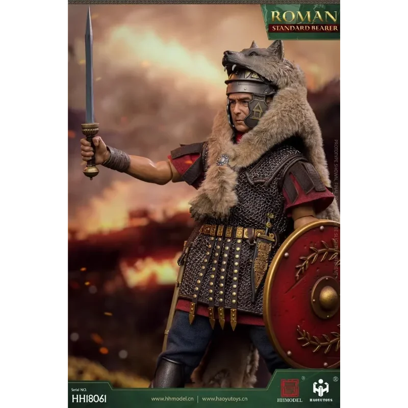 【Spot Goods】HHMODEL & HAOYUTOYS HH18061 1/6 Male Soldier Imperial Legion Rome Flag Bearer Full Set 12'' Action Figure Model
