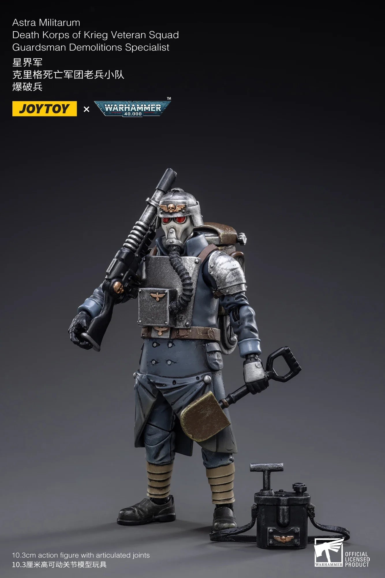 JOYTOY Warhammer 40K 1/18 Astra Militarum Death Korps of Krieg Veteran Squad Action Figure Model Toys For Collection Gift