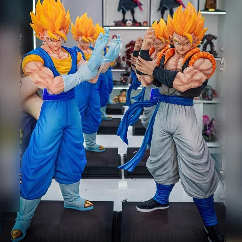 Jt Toy 50cm Dragon Ball Vegetto Anime Figure Gogeta Statue Super Saiyan Action Figures PVC Collection Model Decor Toys Gifts
