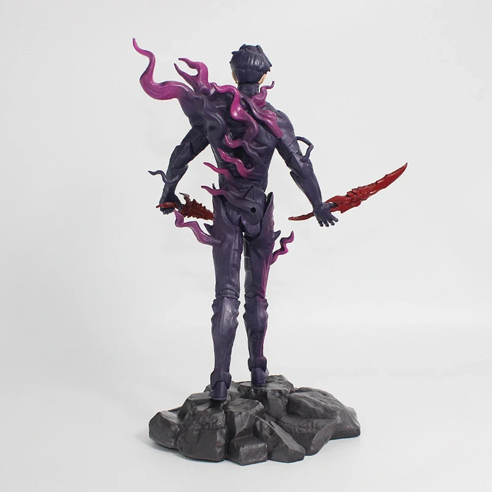 Anime solo Figure Sung Jin Woo figurine Hunter form Sung Jinwoo Action Figure Battle Scene Model Display Anime Merchandise toys