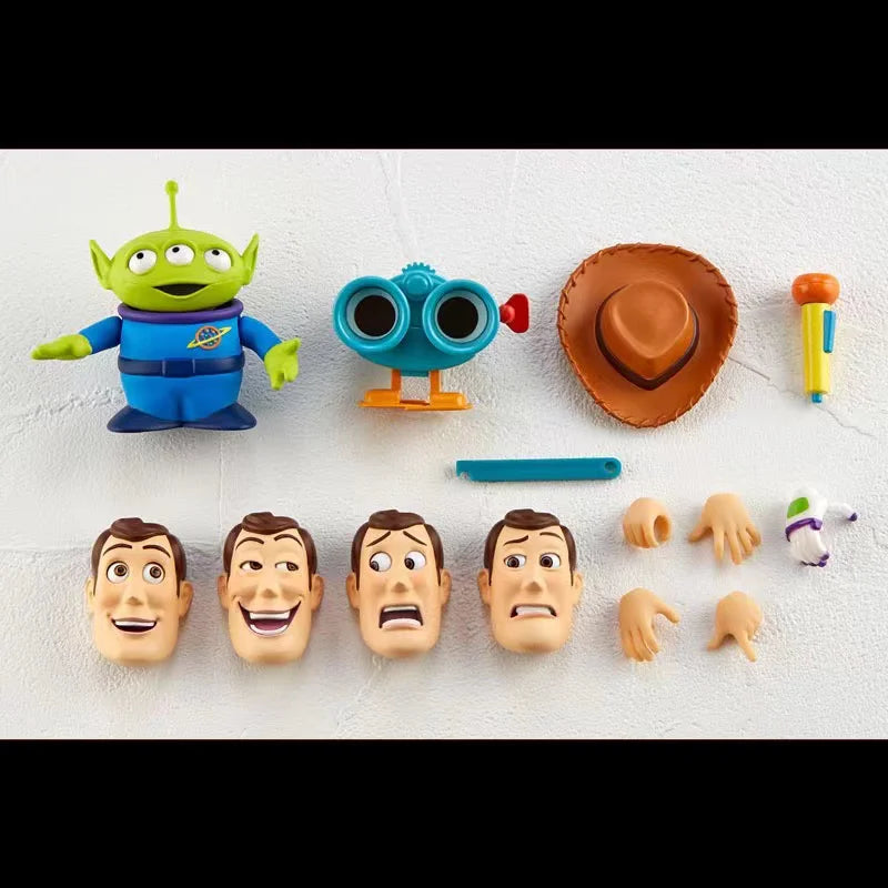 100% Original KAIYODO Revoltech Toy Story BUZZ LIGHTYEAR&Sherif Woody Ver.1.5 In Stock Anime Action Collection Figures Model