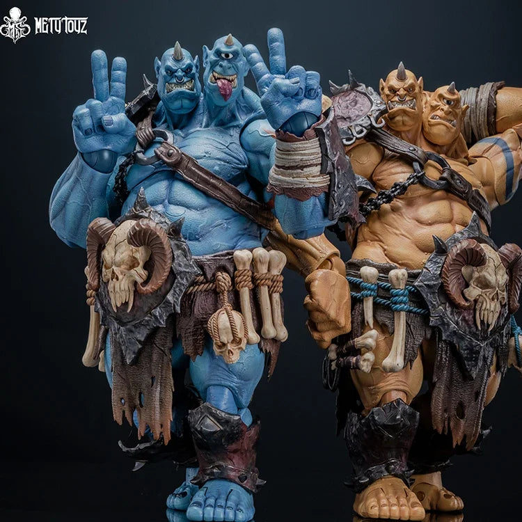 25cm New MetyToys Original Limited Edition Skull RollerOgrus Ogre Mobile Orc Pvc GK Model Toy Figurine GiftCollect Ornaments